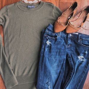 Navy Green Sweater Primark Size XSmall